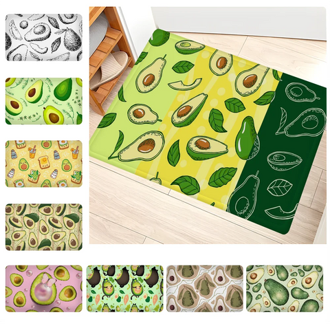 Navak Carpet Avocado Room Mats Retro Multiple Choice Living Room Kitchen Rug Non-Slip Welcome Rug