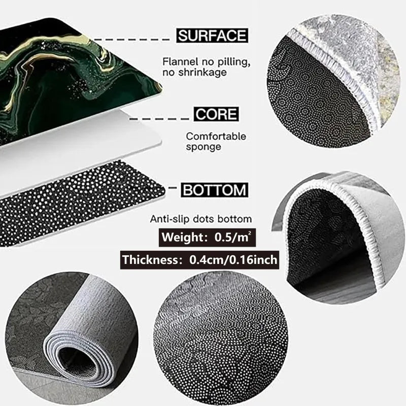 Navak Carpet Exclusive Picks Vintage Persian Style Living Room Carpet Machine Washable Washable Floor Mat Light and Comfortable Bedroom Bedside Rugs