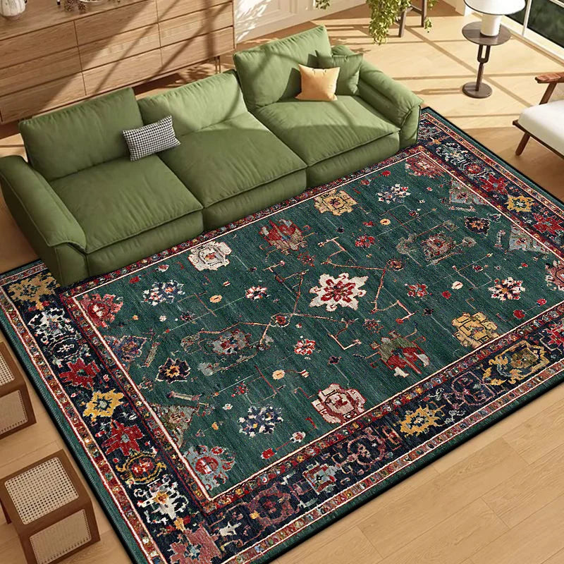 Navak-Teppich, persischer Stil, Bordüren-Design, Wohnzimmerteppich, weich, rutschfest, Schlafzimmer-Dekor-Teppich, leicht zu reinigen, Eingangstürmatte, maschinenwaschbar