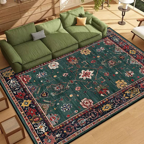 Navak-Teppich, persischer Stil, Bordüren-Design, Wohnzimmerteppich, weich, rutschfest, Schlafzimmer-Dekor-Teppich, leicht zu reinigen, Eingangstürmatte, maschinenwaschbar