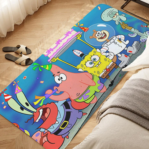 Navak Teppich, Schlafzimmer-Bodenteppich, D-SpongeBobs, süße Küche, wasserdichte Badezimmermatte, rutschfeste Fußmatte, individueller Eingangstür-Flurteppich