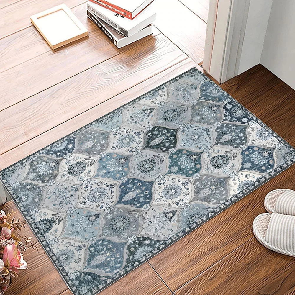 Navak Carpet Exclusive Picks Vintage Persian Style Living Room Carpet Machine Washable Washable Floor Mat Light and Comfortable Bedroom Bedside Rugs