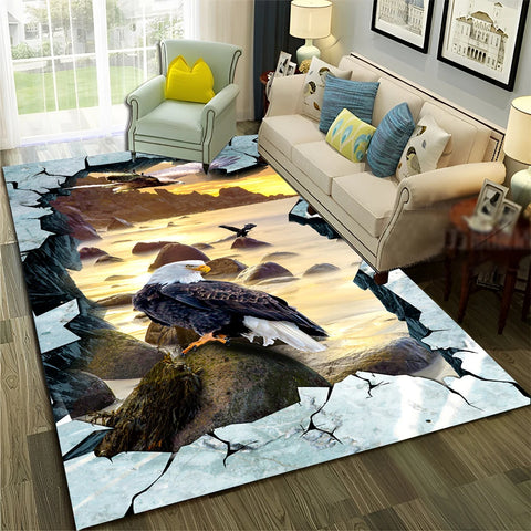 Navak Teppich, 3D-Illusion, Vision, Halluzination, HD-Teppich für Zuhause, Wohnzimmer, Schlafzimmer, Sofa, Fußmatte, Dekor, Kinderbereich, Teppich, rutschfeste Bodenmatte