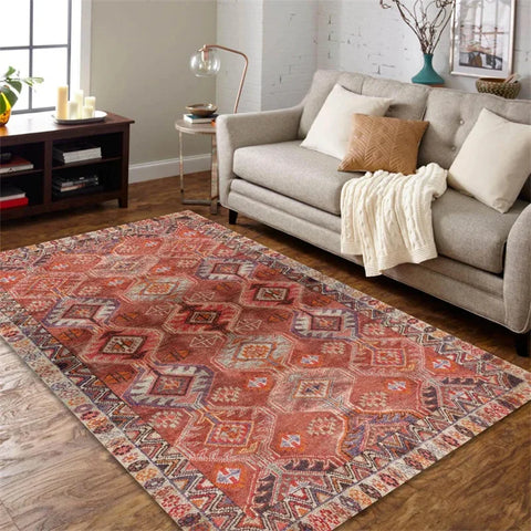 Navak Carpet Traditional Oriental Area Rug Geometric Distressed Living Room Kitchen Dining Area Rugs Ethnic Soft Bedroom Rugs Kitchen Rugs