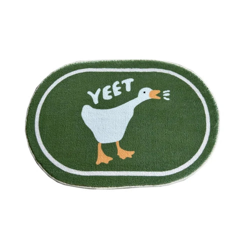 Navak Carpet Cute Duck Bathroom Rug Funny Soft Bathtub Carpet Area Rugs Kitchen Rug Floor Mats Doormat Chic Home Room Decor