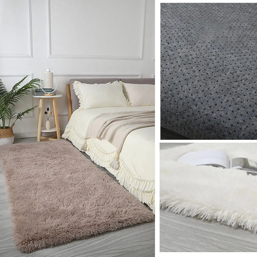 Navak Teppich, Nachttischteppiche für Kinderzimmer, süßer Mädchenboden, weiche Matte, Wohnzimmerdekoration, weiß, flauschig, groß, rosa, für Kinder, Schlafzimmerteppich