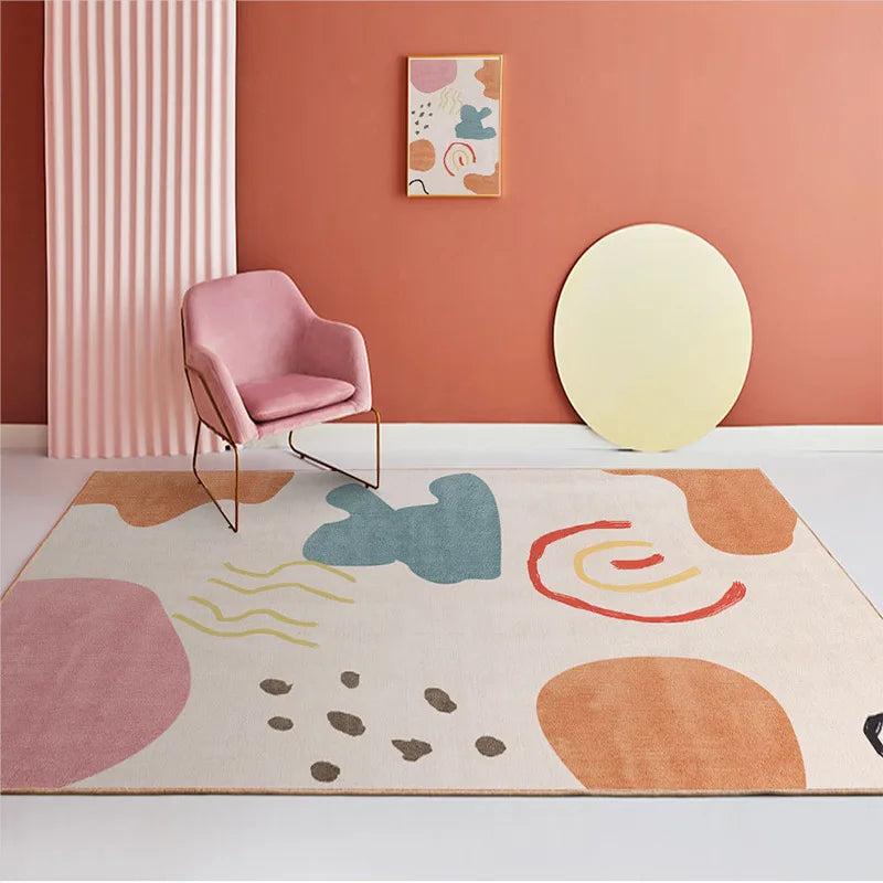 Navak Carpet Nordic Light Luxus-Teppich – Großer Wohnzimmerteppich | Für unter Sofa und Couchtisch, Schlafzimmer- und Lounge-Dekor