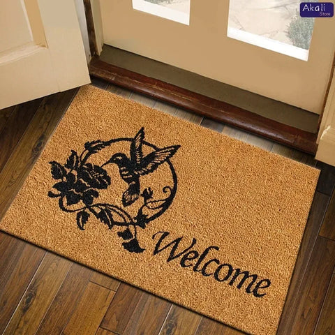 Navak Carpet Hochwertige Kokosnuss-Imitat-Fußmatte, rutschfeste, saugfähige Bodenmatte, Veranda, Outdoor-Willkommensmatte, Heimdekoration