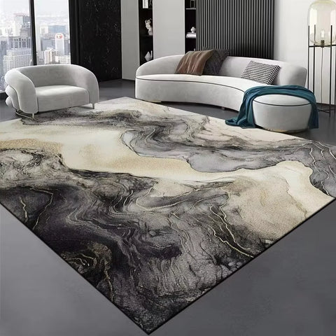 Navak Teppich, luxuriöser abstrakter Teppich für Wohnzimmer, Couchtische, Sofabereich, rutschfest, schmutzabweisend, Teppiche, Dekoration, Schlafzimmer, Bodenmatte