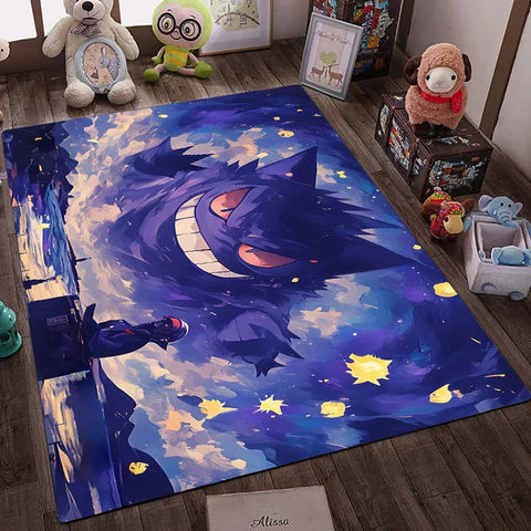 Navak Carpet Daily Picks Cartoon Anime Pokemon Teppich Bodenmatte Gengar Lucario Wohnzimmer Badezimmer Nachttisch Teppich Home Decor