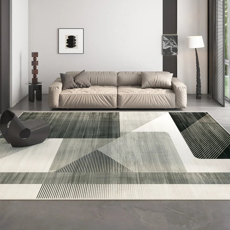 Navak Teppich, nordischer Stil, Teppiche für Wohnzimmer, waschbar, Schlafzimmer-Dekor, geometrisches Muster, luxuriöser Lounge-Teppich, große Bodenmatte für Zuhause