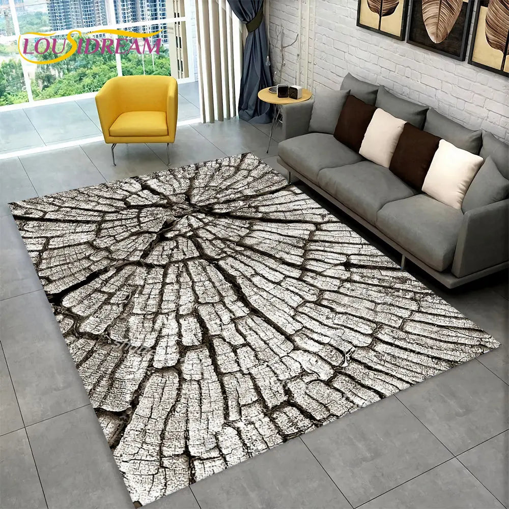 Navak Carpet 3D HD Holzmaserung Retro-Teppich, groß, Teppich für Zuhause, Wohnzimmer, Kinderzimmer, Schlafzimmer, Sofa, Fußmatte, Dekor, Küche, rutschfeste Bodenmatte