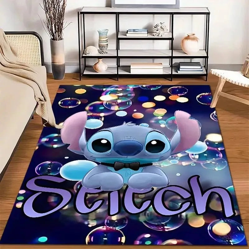 Navak Carpet Daily Picks Stitch Cartoon HD Printed Carpet Rug for Living Room Bedroom Decoration Picnic Camp Kitchen Carpet Crawling Carpet Mat