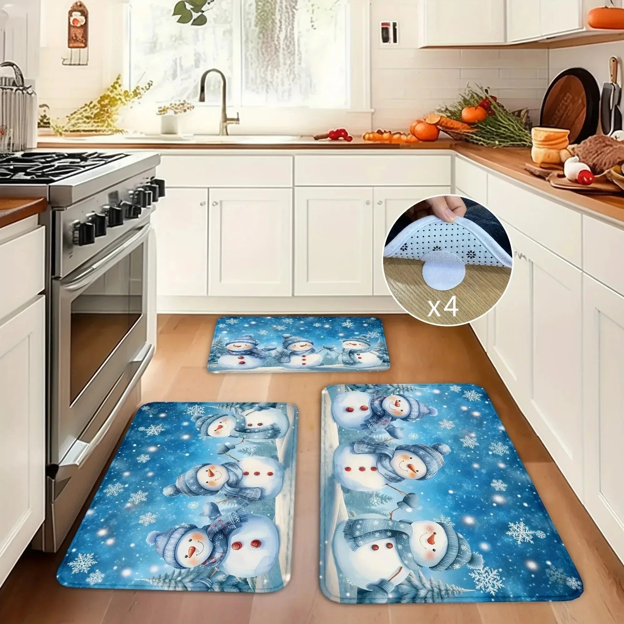 Navak Carpet 1 Stück Küchenteppich mit Zitronenmuster, rutschfeste Fußmatten, Pop-Art-Design, Wohnzimmerteppich, Badematte, Teppich für Zuhause, Waschbecken, Wäschedekor