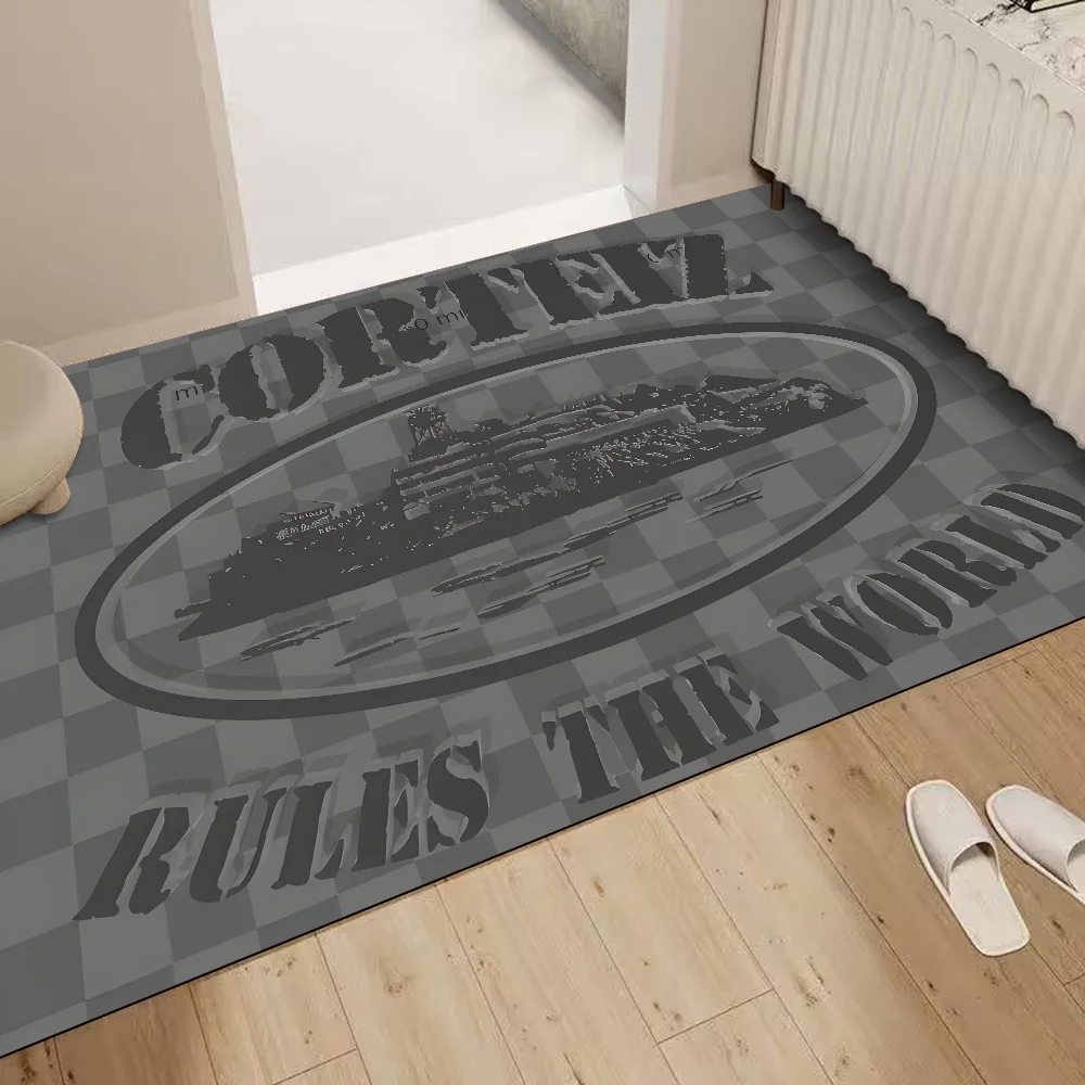 Navak Carpet Devil's Island English Floor Bathroom Mat Kids Room Bedroom Decoration Balcony Anti-Slip Doormat Living Room Bedside Area Rugs