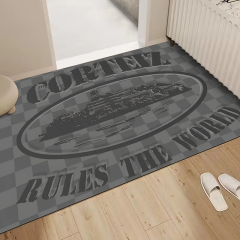 Navak Carpet Devil's Island English Floor Bathroom Mat Kids Room Bedroom Decoration Balcony Anti-Slip Doormat Living Room Bedside Area Rugs