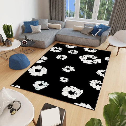 Navak Teppich, klein, T-Tears-Teppich, rutschfest, für Küche, Schlafzimmer, modisch, D-Denim, handgefertigt, getufteter Teppich, luxuriöse Dekoration für Wohnzimmer und Eingang