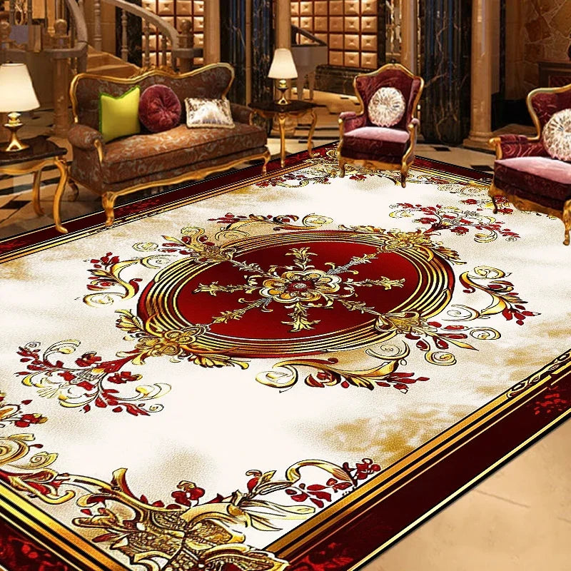 Navak Carpet Gorgeous Retro European Carpet Living Room Large Area Decoration Sofa Area Rugs for Bedroom Cloakroom Non-slip Floor Mats Ковер